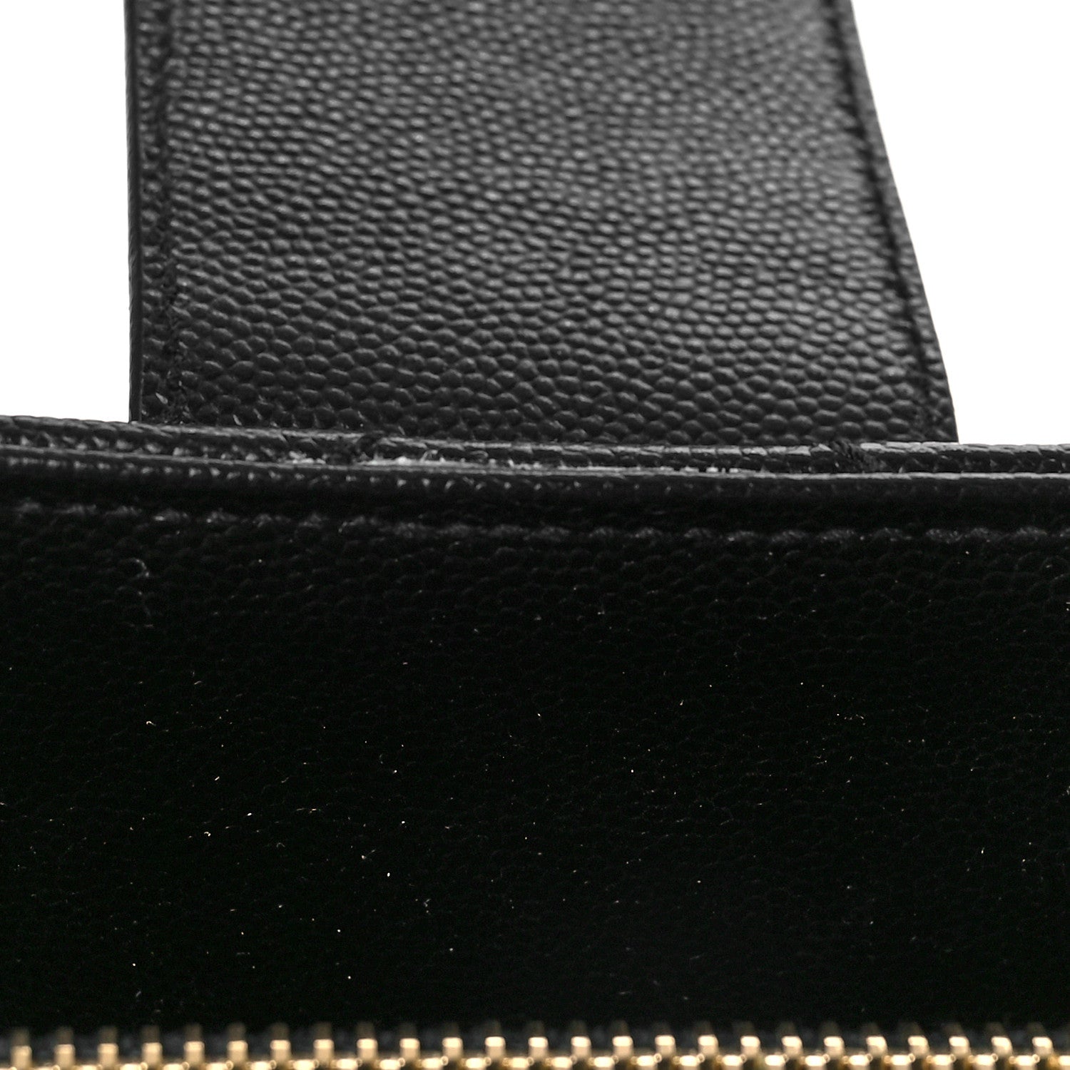 Saint Laurent Grain De Poudre Matelasse Chevron Monogram Shopping Bag Black 9 of 12