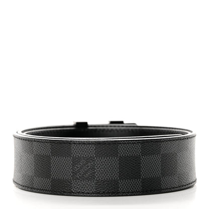 Louis Vuitton Damier Graphite 40mm LV Initiales Belt 90 36 2 of 8