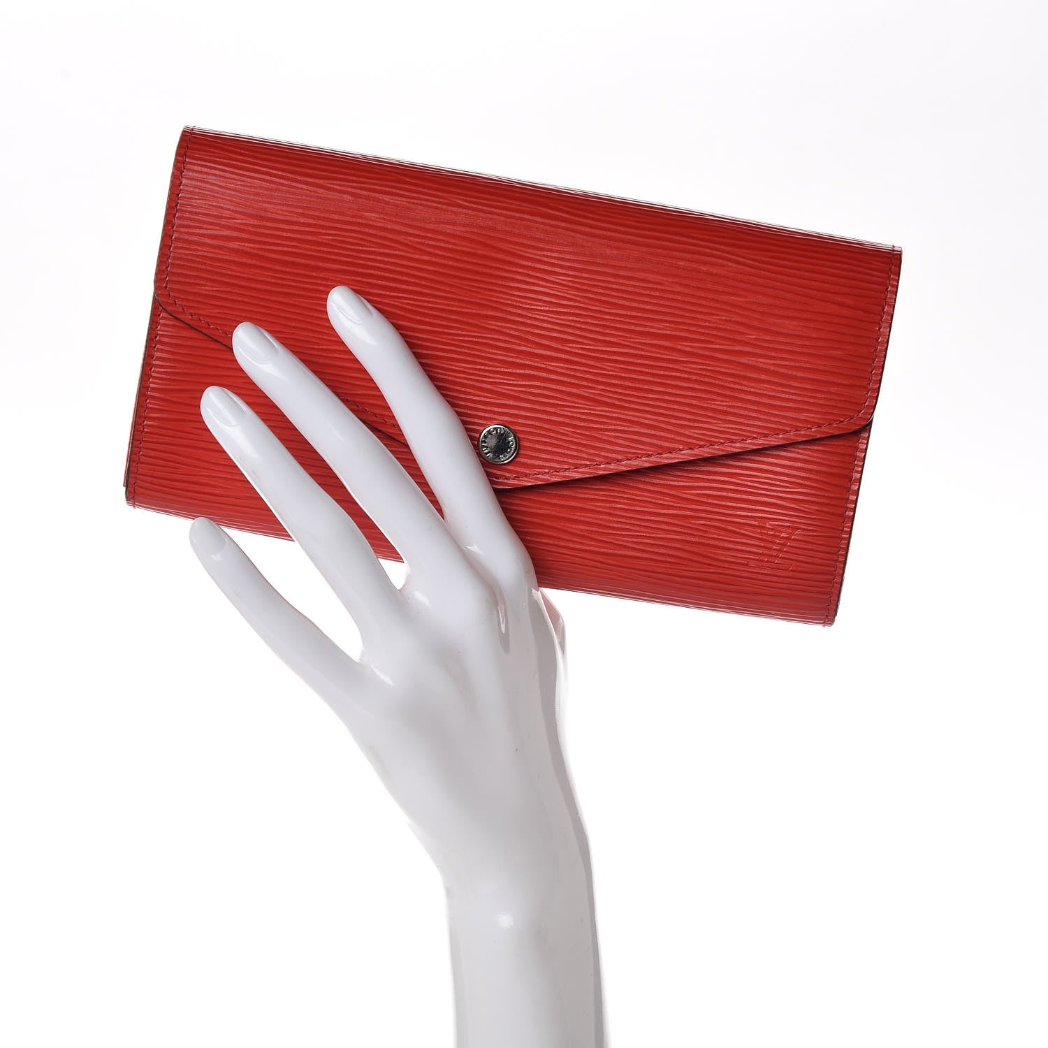 Louis Vuitton Epi Sarah Wallet NM Coquelicot 2 of 9