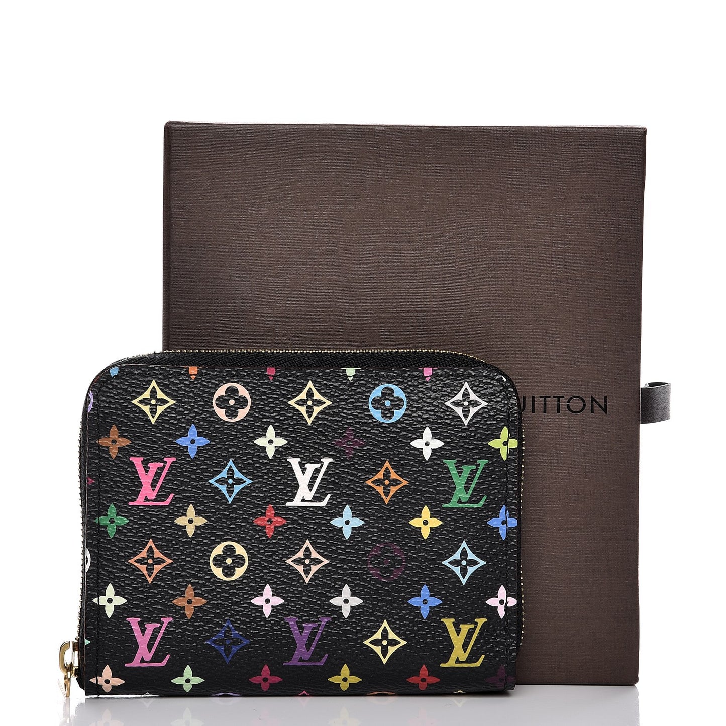 Monogram Multicolor Zippy Coin Purse Black Grenade