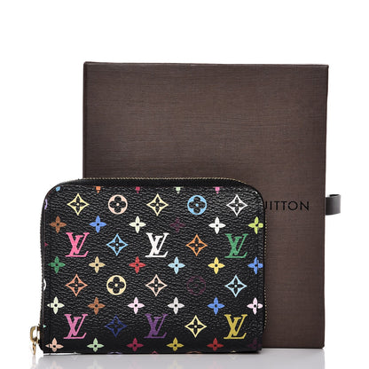 Louis Vuitton Monogram Multicolor Zippy Coin Purse Black Grenade 8 of 8