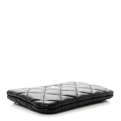 Chanel Lambskin Quilted Small No. 5 Cosmetic Case Black 4 of 9