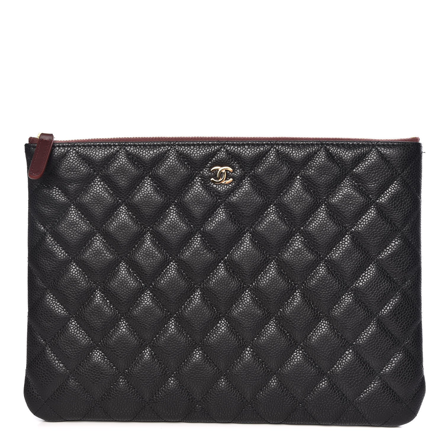 Chanel Caviar Quilted Medium Cosmetic Case Black 1 of 11