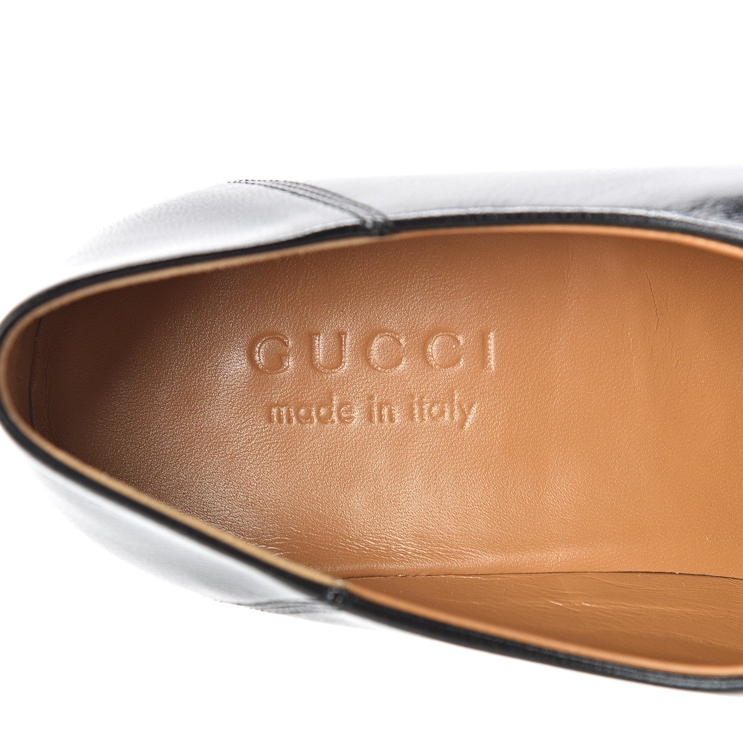 Gucci Goatskin Mens Horsebit Loafers 8 Black 7 of 8