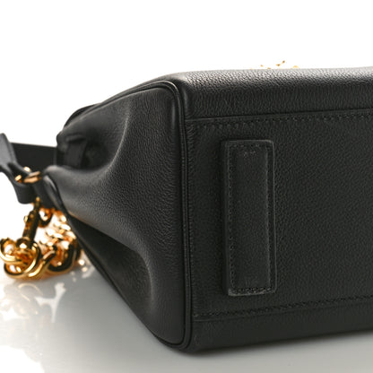 Versace Grained Calfskin La Medusa Top Handle Bag Black 7 of 9