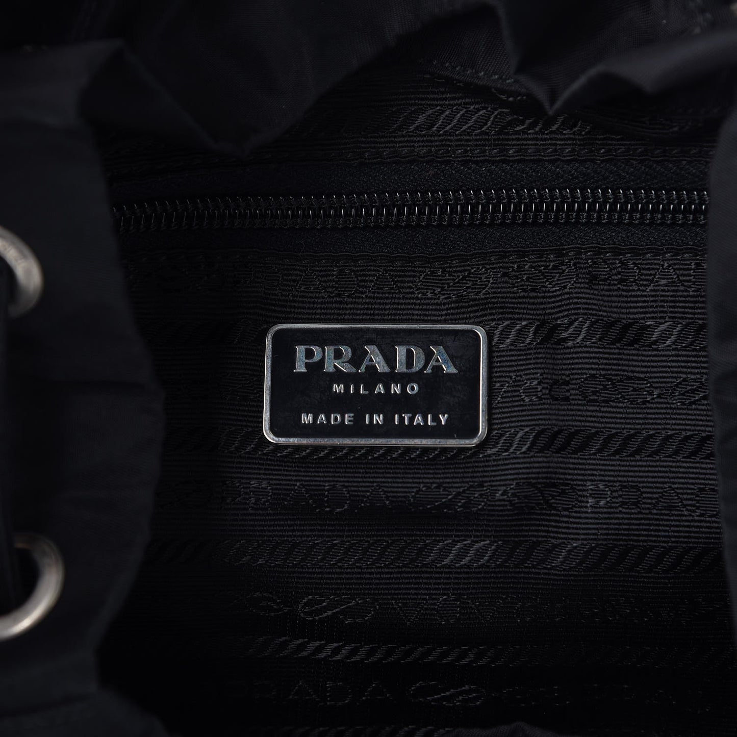 Nylon Vela Medium Backpack Black