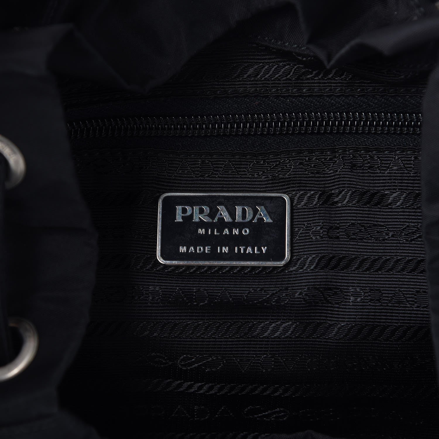 Prada Nylon Vela Medium Backpack Black 6 of 10