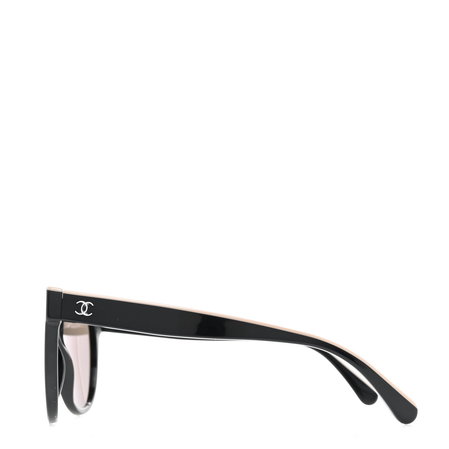 Chanel Acetate CC Butterfly Sunglasses 5414 Black Beige 3 of 8