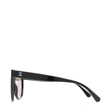 Chanel Acetate CC Butterfly Sunglasses 5414 Black Beige 3 of 8