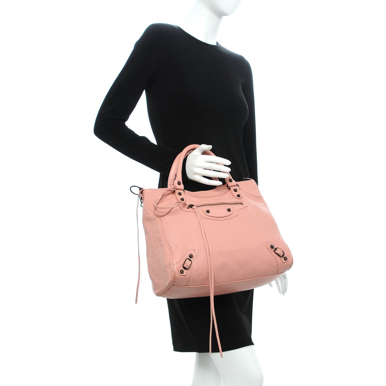 Balenciaga Agneau Classic Hardware Velo Rose Peche 3 of 16