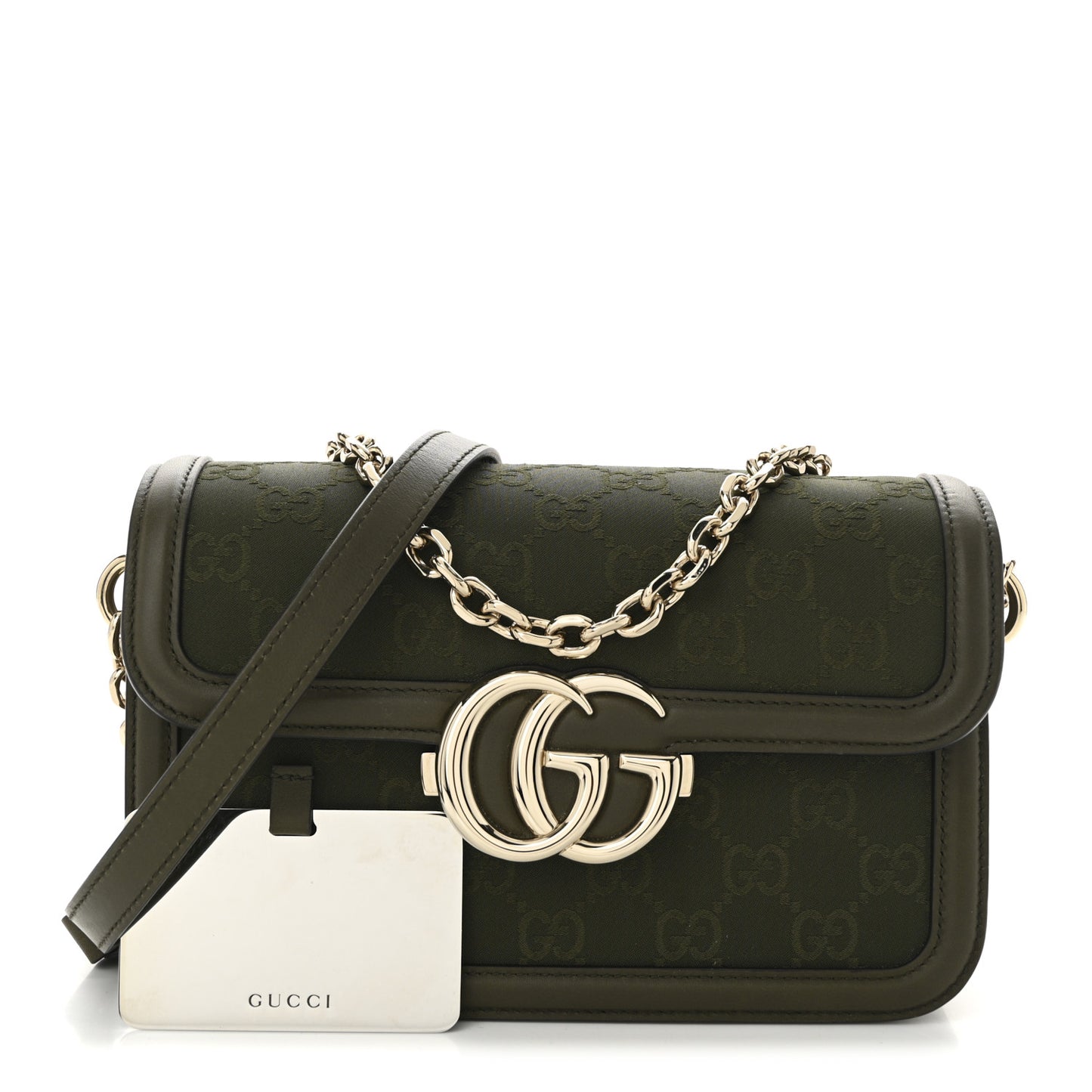 Monogram Small Gucci Go Shoulder Bag Luscious Green