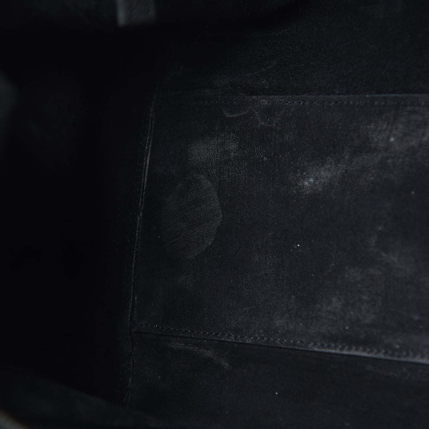 Grained Calfskin Small Cabas Rive Gauche Black