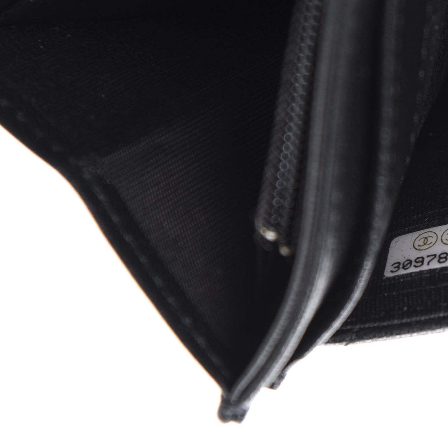 Shiny Lambskin Ribbon Quilted Clutch With Chain Black