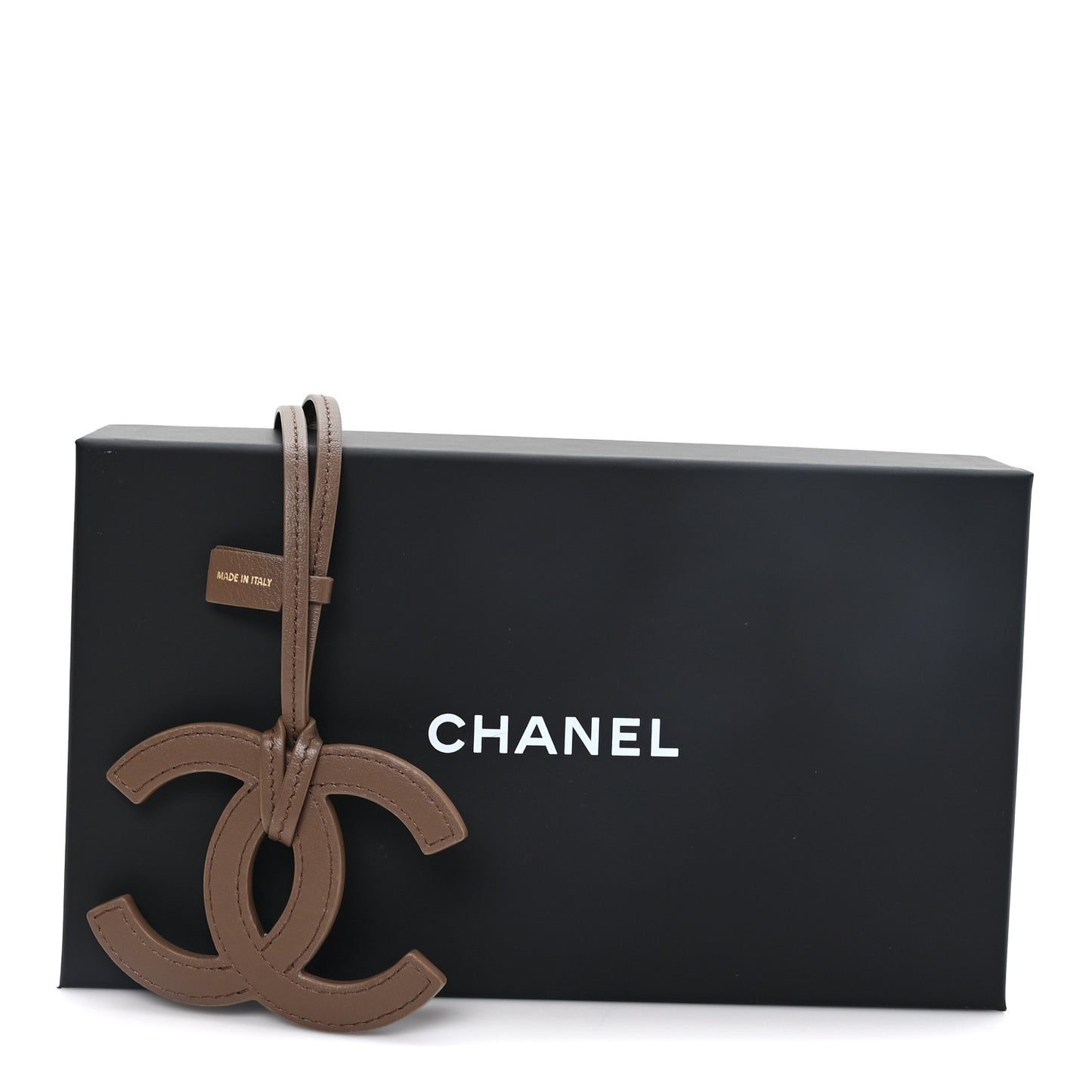 Lambskin Mini CC Bag Charm Light Brown