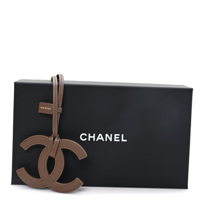 Chanel Lambskin Mini CC Bag Charm Light Brown 4 of 4