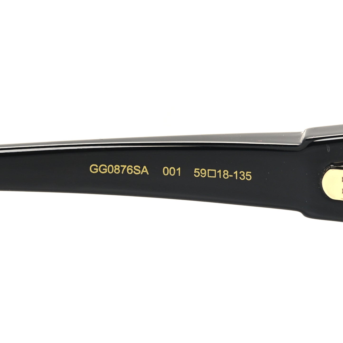 Acetate Square Frame Sunglasses GG0876SA Black