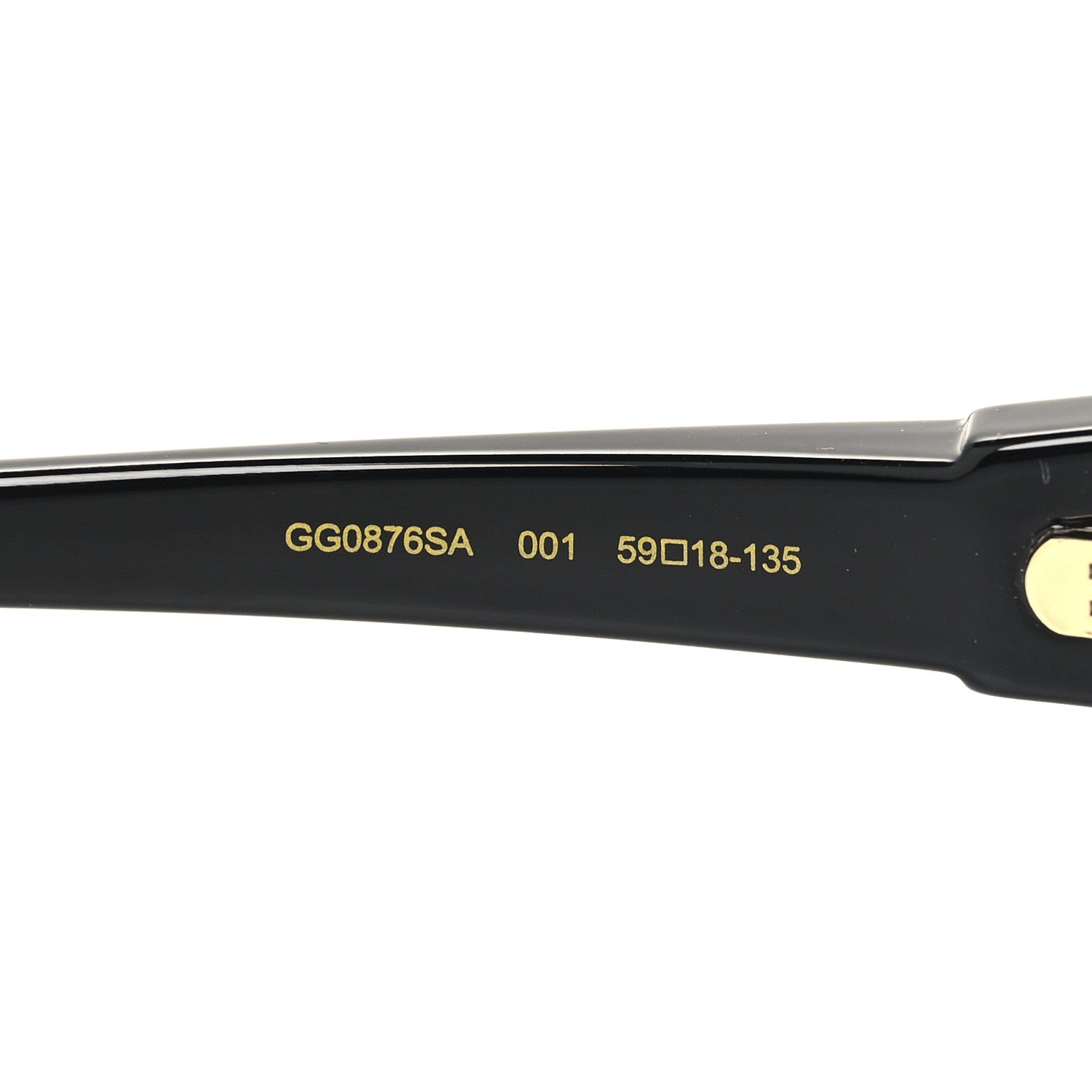 Gucci Acetate Square Frame Sunglasses GG0876SA Black 6 of 8