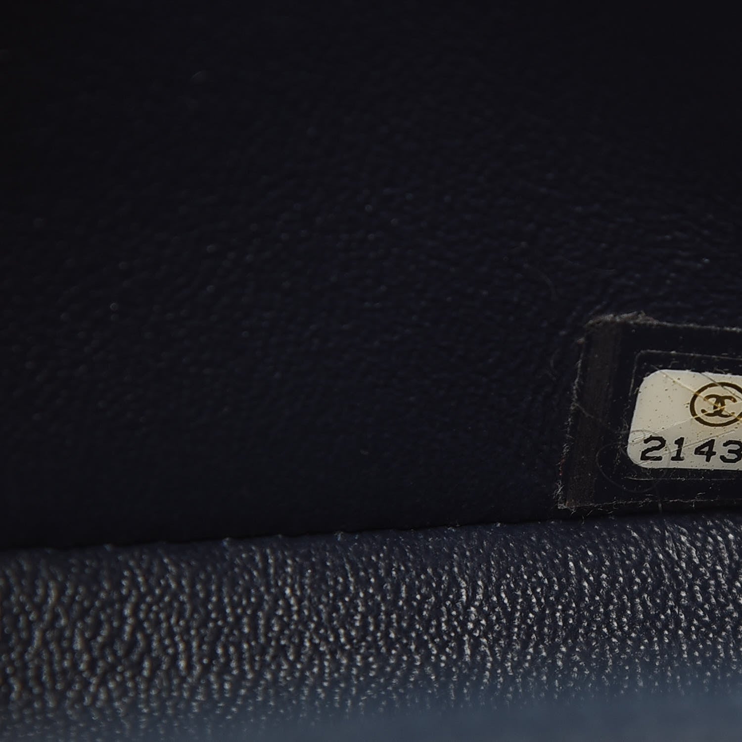 Chanel Iridescent Caviar Quilted Mini Rectangular Flap Navy Blue 7 of 11