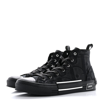 Christian Dior Maxi Oblique Mens B23 High Top Sneakers 45 Black 4 of 10
