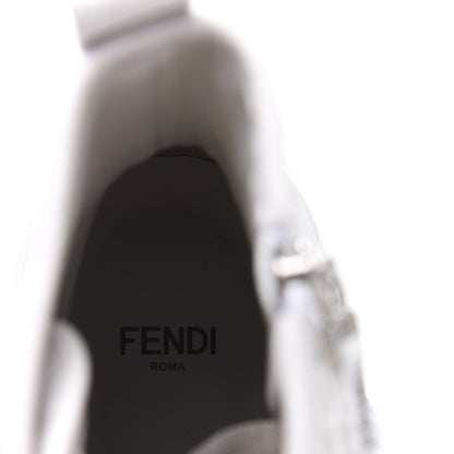 Fendi Nappa FF Embossed Womens Biker Boots 38 Snow 6 of 7