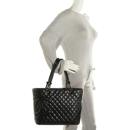 Chanel Calfskin Quilted Large Cambon Tote Black 2 of 7