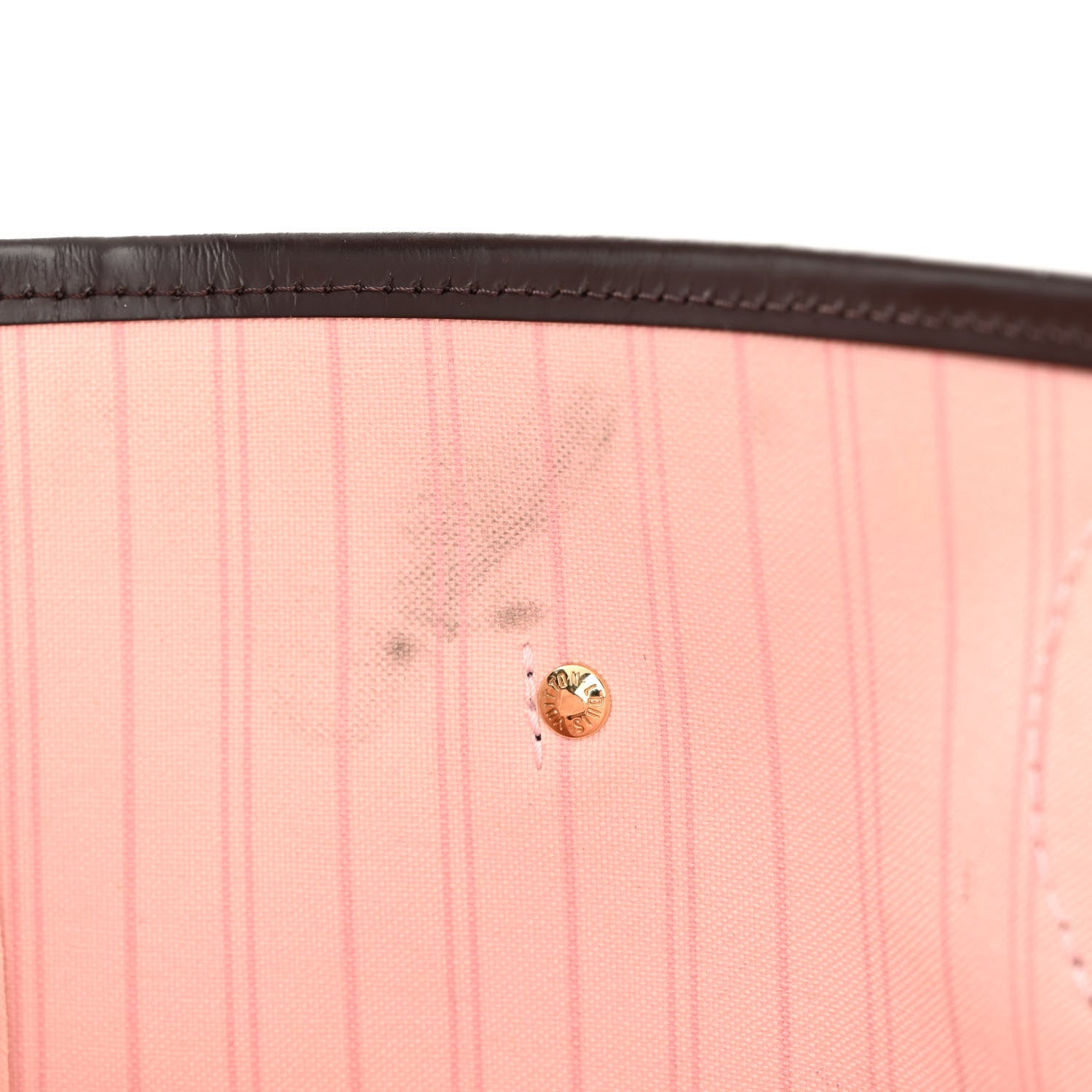 Louis Vuitton Damier Ebene Neo Neverfull MM Rose Ballerine 9 of 12