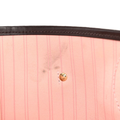 Louis Vuitton Damier Ebene Neo Neverfull MM Rose Ballerine 9 of 12