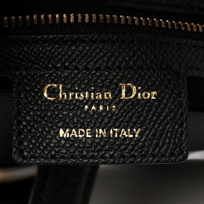 Christian Dior Grained Calfskin Saddle Bag Black 6 of 13