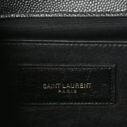 Saint Laurent Grain De Poudre Monogram Cassandre Clutch Black 7 of 7