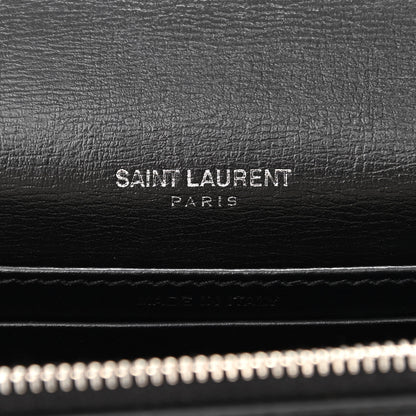Saint Laurent Calfskin Monogram Sunset Chain Wallet Black 6 of 11