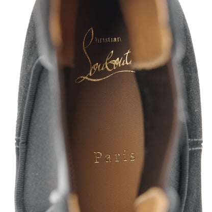 Christian Louboutin Mens Suede Melon Flat Chelsea Boots 46 Black 7 of 8