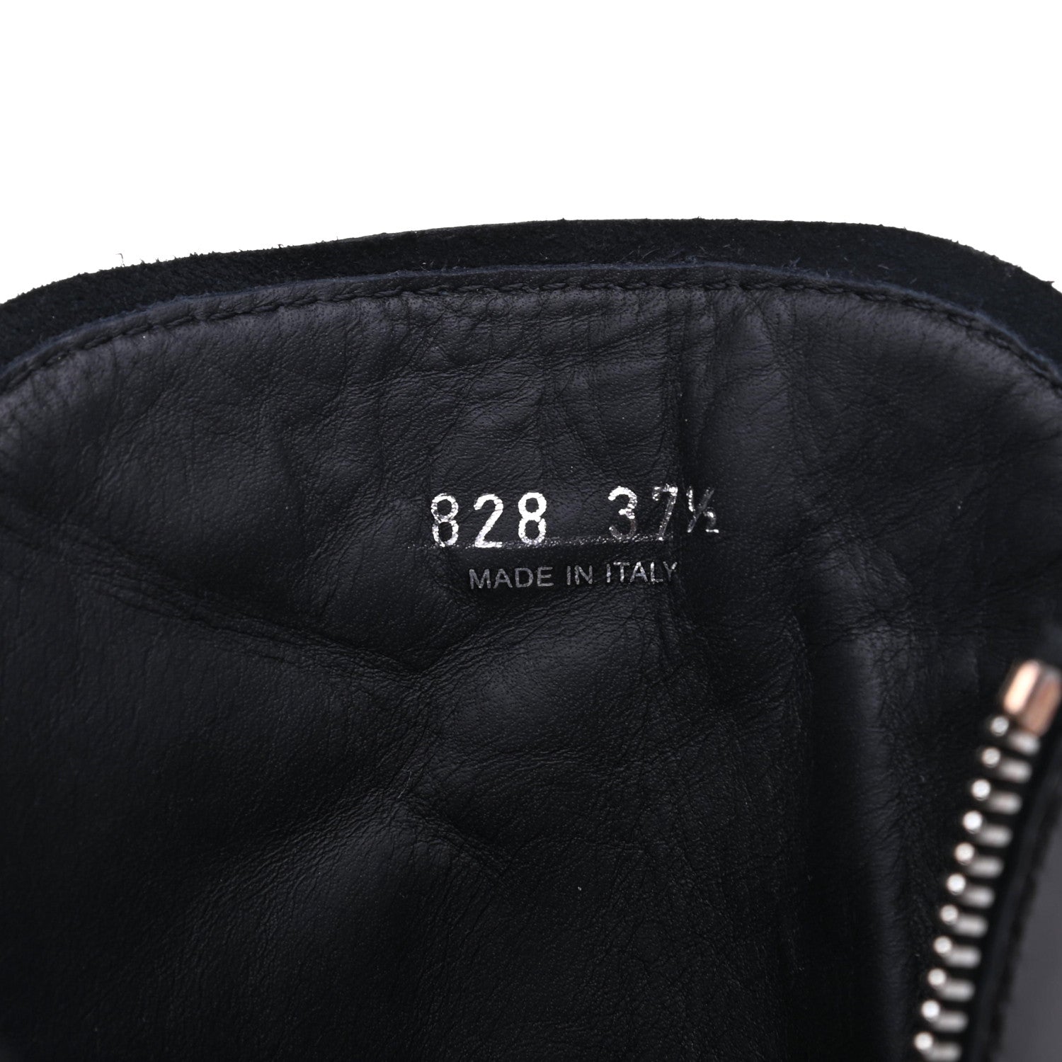Prada Vitello Lux Nylon Metal Triangle Logo Monolith Pouch Pocket 55mm Tall Combat Boots 37.5 Black 11 of 15