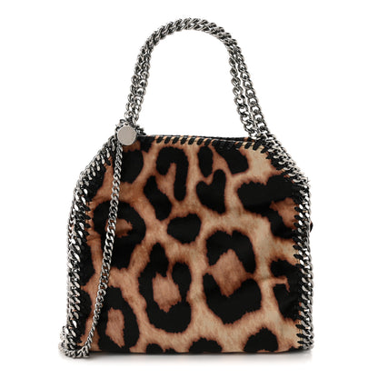 Stella McCartney Linen Leopard Print Small Falabella Tote Brown 1 of 9