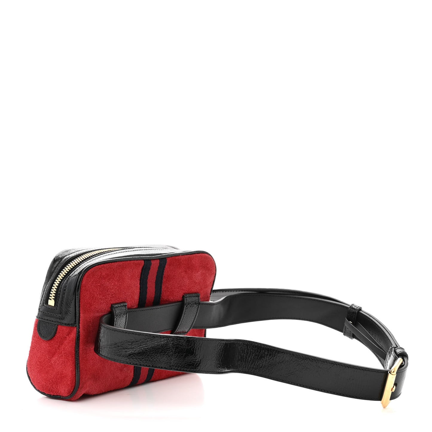 Suede Small Ophidia Belt Bag 85 34 Hibiscus Red
