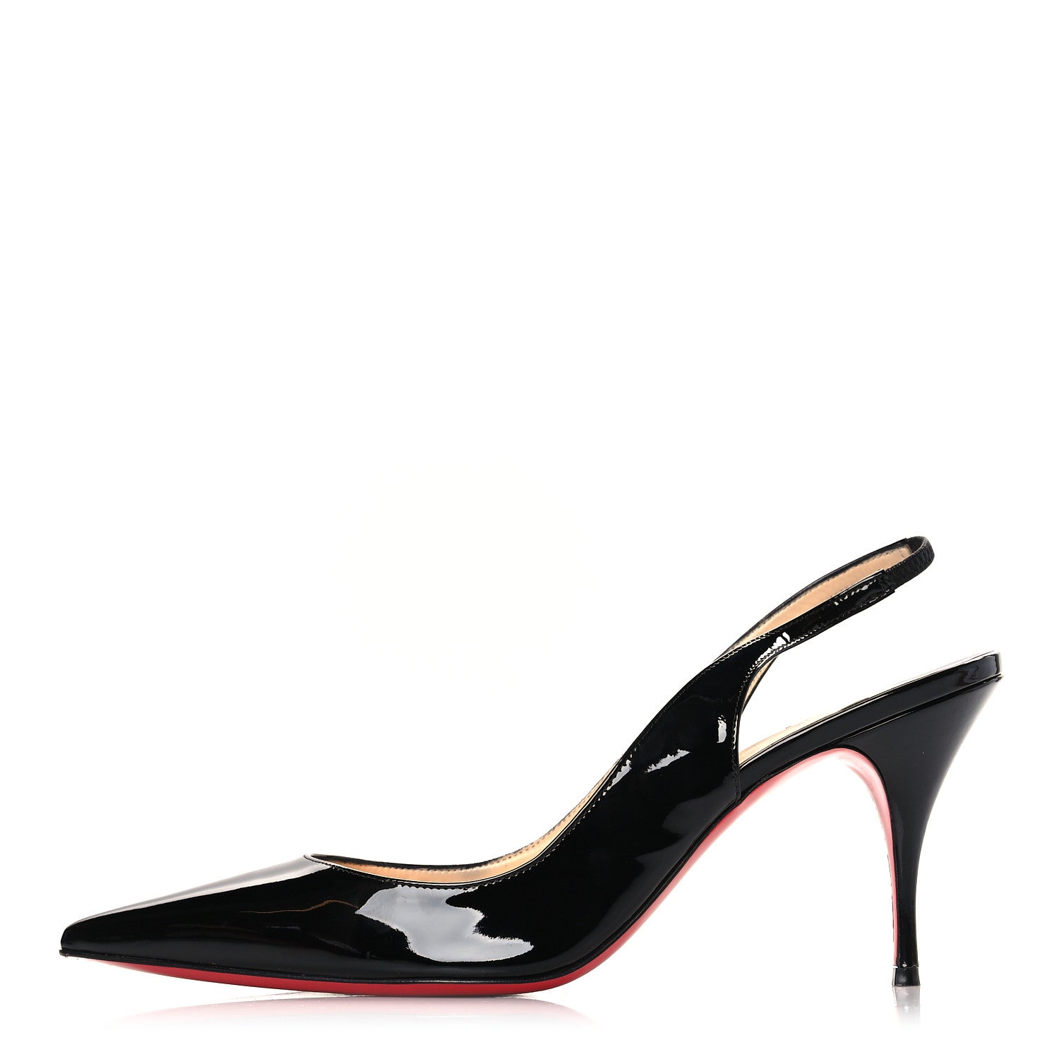 Christian Louboutin Patent Clare Sling 80 Pumps 40.5 Black 1 of 9