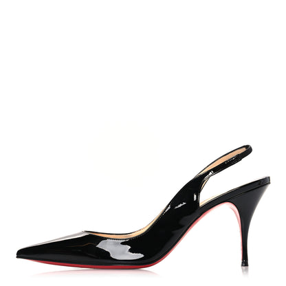 Christian Louboutin Patent Clare Sling 80 Pumps 40.5 Black 1 of 9