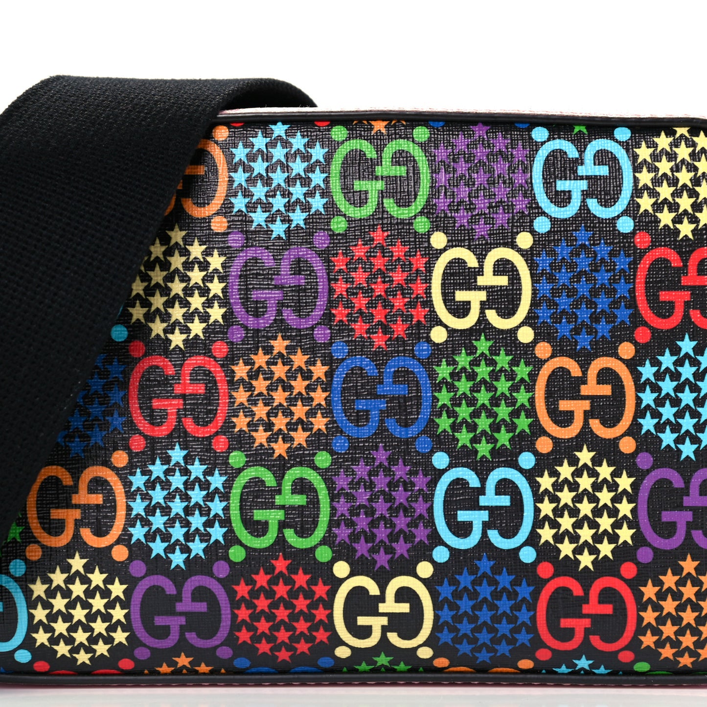 GG Supreme Monogram Psychedelic Camera Bag Pink