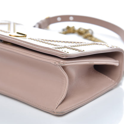 Christian Dior Lambskin Studded Small Diorama Flap Bag Nude 10 of 10