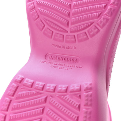 Balenciaga X CROCS Rubber Womens Rain Boots 40 Electric Pink 7 of 7