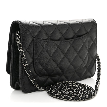 Chanel Caviar Quilted Wallet on Chain WOC Black 3 of 11