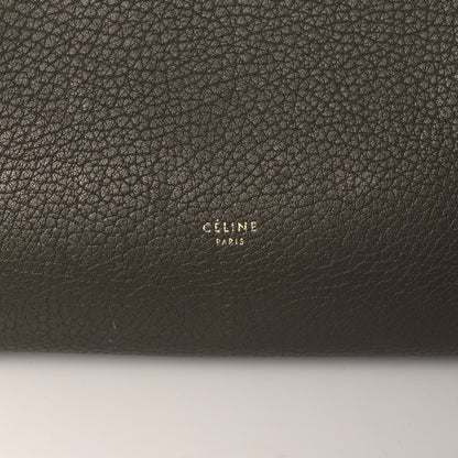 Celine Crisped Calfskin Small Tie Knot Tote Dark Khaki 7 of 39