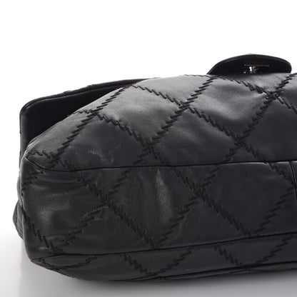 Chanel Lambskin Ultimate Stitch Maxi Flap Black 9 of 9