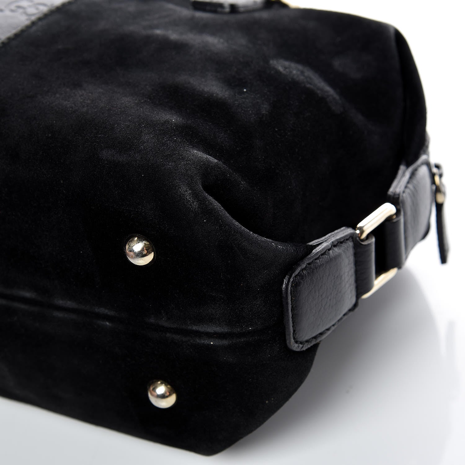 Gucci Suede Guccissima Small Boston Black 13 of 20