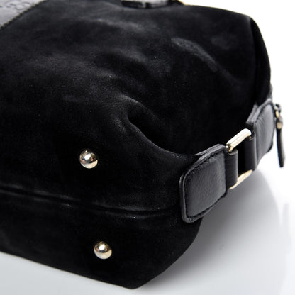 Gucci Suede Guccissima Small Boston Black 13 of 20