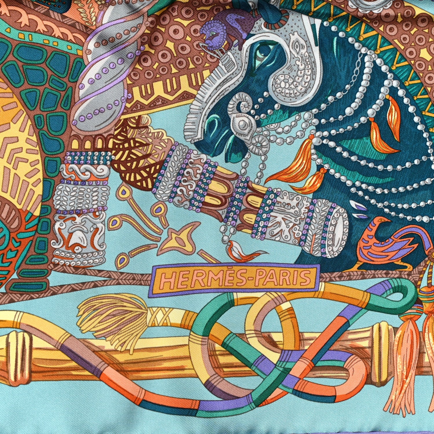 Hermes Silk Au Fil Du Carre Scarf 90 2 of 6