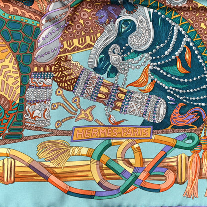 Hermes Silk Au Fil Du Carre Scarf 90 2 of 6