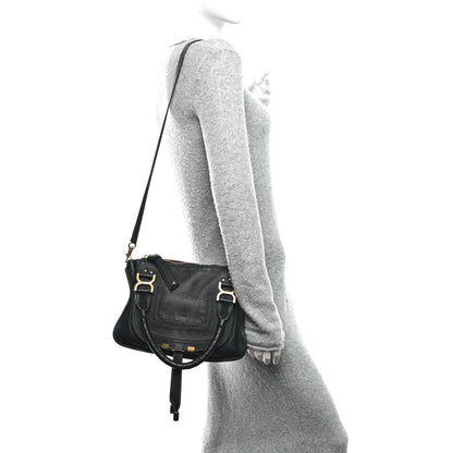 Chloe Calfskin Small Marcie Satchel Black Black 2 of 9