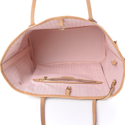 Louis Vuitton Damier Azur Neo Neverfull MM Rose Ballerine 5 of 13