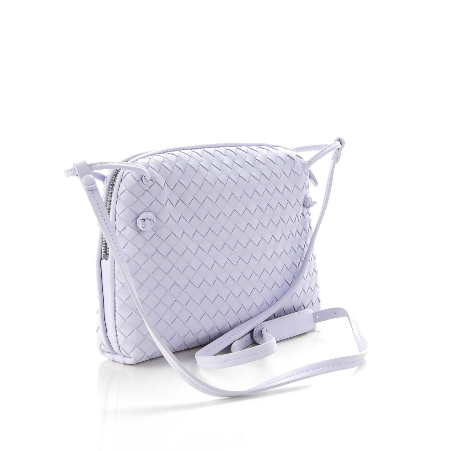 Bottega Veneta Nappa Intrecciato Pillow Crossbody Messenger Oyster Lilac 3 of 8