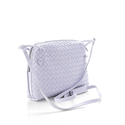 Bottega Veneta Nappa Intrecciato Pillow Crossbody Messenger Oyster Lilac 3 of 8